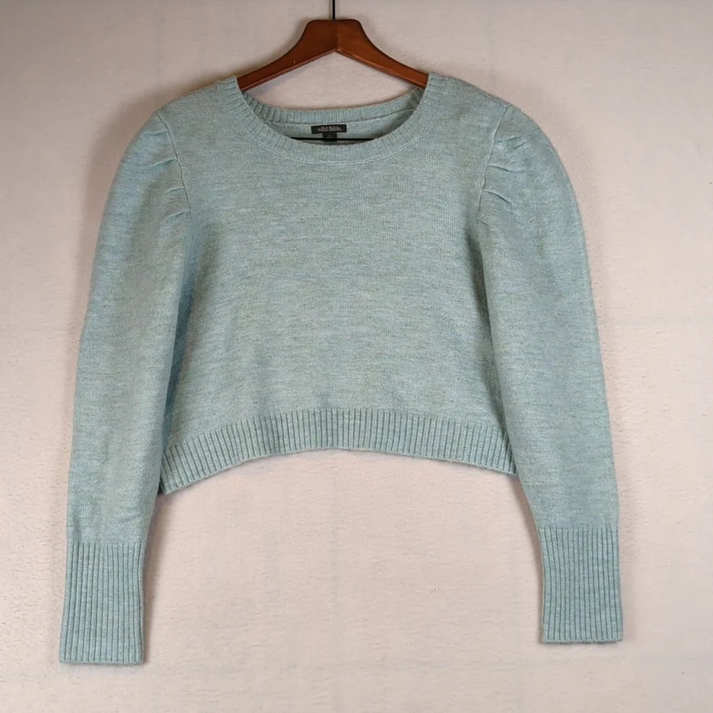 Wild Fable Light‎ Blue Ribbed Hem Knit Sweater XL
